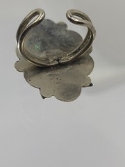 Vintage Rare Micro Mosiac Floral Tile Small Italian Handmade Wrap Ring Size 6