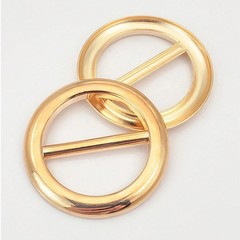3Pcs Metal Scarf Ring Clips Multi-use Round T-Shirt Tie Buckle Clothing Holder