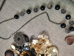 Jewelry Lot C. Some new, Some pre-owned & wearable, mostly craft, repair.