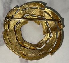 Vintage Gold Tone Brooch Pin Jewelry JMS-46