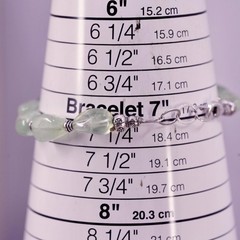 7.25″, vintage Sterling 925 silver handmade bracelet with oval prehnite nuggets
