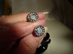 NICOLE UN SIGNED BLACK CRYSTAL BEADS W RHINESTONE CLASP 7 “L BRACELET #23/5A