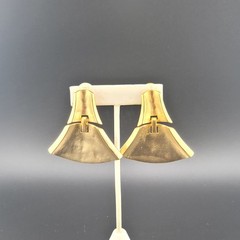 Vtg Lg Earrings Dangle Unsigned LES BERNARD Fashion Jewelry Runway Statement St9