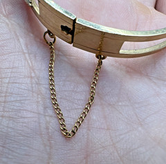 Van Dell 1/20 12k Gold Filled Flower Floral Bangle Bracelet Vtg Gorgeous Read!