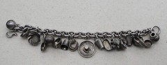 Antique 1920’s Mexico Sterling Silver Chain Bracelet (pre-Eagle marks) jingles
