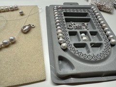 20” White Big Edison Pearl Necklace, 925 Sterling Silver