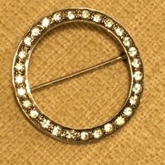 Vintage Rhinestone 925 Pin Brooch