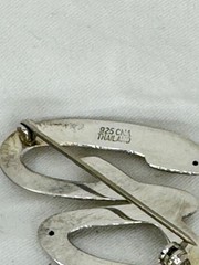 Letter B Sterling Silver Vintage 925 Initial Pin Brooch Thailand 6 grams
