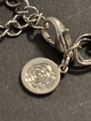 Signed Robert Rose Silver Tone Floral Statement Necklace