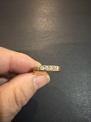 Antique 14K Yellow Gold Diamonds Ring Size: 5.25