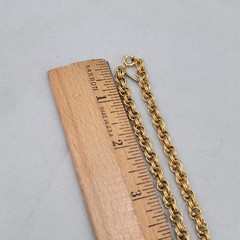 Vintage Monet Filigree Pendant Necklace Brushed Gold Plated Rope Chain 26″