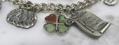 Vintage Sterling Silver Charm Bracelet w/ 11 Charms ~ 7″ ~ 49.8grams ~ 12-G836