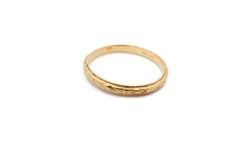 Vintage 10k Yellow Gold Childs Ring Size 0.5 T9