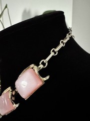 Vintage Pink Necklace Coro Moonglow Thermoset
