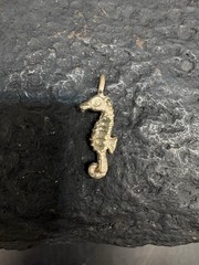 Vintage Sterling Silver Seahorse Nautical Estate Charm Pendant 925