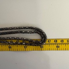 Vintage Mesh Chain Sautoir Necklace Long Flapper Statement Jewelry 24 inch