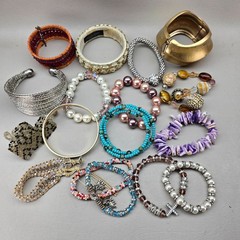 Vintage to Modern Bracelet Lot Wearable Resell 17 Pieces