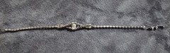 Vtg 1950’s Diamanti Bracelet Silver Tone 7 Inches