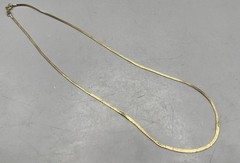 1/20 14K GF Gold Filled 20” Serpentine Necklace Spring Clasp 5g
