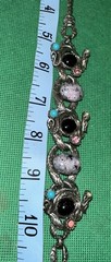 Rare 1950s Selro Selini Dragon Egg Parure Necklace,Earrings,Bracelet Rhinestone