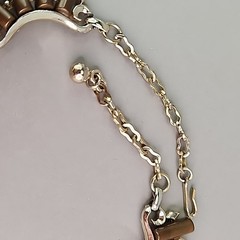Vintage Necklace Clip On Earrings Set Brown Logs Gold Tone SHORT 13″