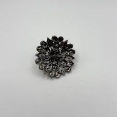 111- Floral Design Brooch with Dark and Light Pink Stones