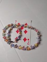 Multicolor 17 Inch Lightweight Fish And Flower Necklace