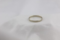 Vintage 14K white gold BAND Wedding Thumb Ring 2.5 mm Stack sz 11.25