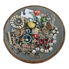 Junk Jewelry Crafting Lot Blingy Sparkling Rhinestones Junk Drawer 1lb