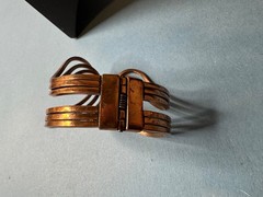 Vintage Renoir Rhythm Copper Cuff Bracelet And Earrings