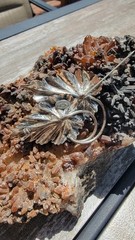 Vintage 1930’s Danecraft 925 Sterling Silver Double Leaf Art Deco Brooch