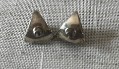 Vintage Silver and Black Onyx Earrings Art Deco …