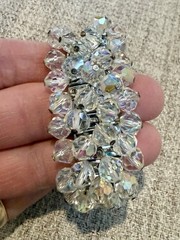 Vintage 1950 Aurora’s Borealis crystal jewelry set
