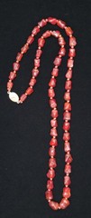 Vtg Chinese Export Sterling Silver Carnelian Necklace