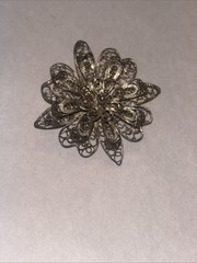 21 Pc Vtg Jewelry Lot 2 are Sterling, + AK, 1928, Silver, Brooches, Necklace, Pe