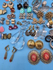 Vintage Clip-on And Screw Back Earrings **READ DESCRIPTION**