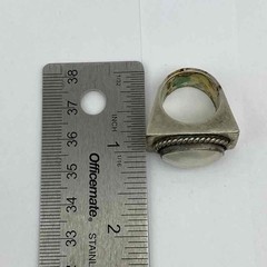 Crenshaw Vintage Sterling Silver 925 Mother of Pearl Statement Ring Sz 5.5