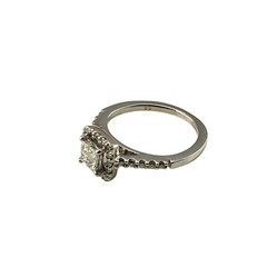Vintage 14 Karat White Gold and Diamond Ring Size 4.25 #10251