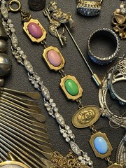 Vintage Wear Repair Repurpose Lot ~ 50+ Items ~ Necklace Pendant Brooch Ring Pin
