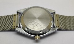 Vintage Seiko 5 Automatic Men steel Day Date 17 jewel Refurbished Japanese wrist
