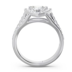 Art Deco Antique Vintage 2.30 Ct Diamond Wedding Ring Set 925 Sterling Silver