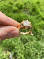 Vintage Uncas 18kt Gold Plated Ring Size 9