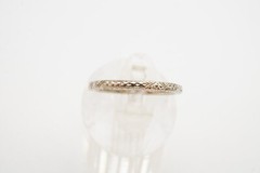 Vintage 18k White Gold Etched Ring Size 6.75