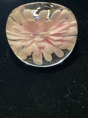 Vintage Glass Dome Cocktail Ring Size 9 Stunning