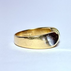 ArtCarved 14K Yellow Gold 0.24ctw Baguette Diamond Size 6.75 Band Ring 5.2g