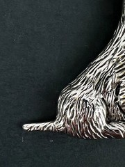 LC Lauren Conrad Brooch Scottish Terriers Dog Puppy Silver Gold Toned