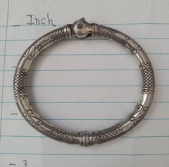Lot of 3 Chinese Asian Sterling Silver Bangle Bracelet Dragon Filigree