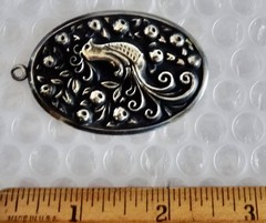 pENDANT PARTRIDGE INA PEAR TREE INTERNATIONAL STERLING JEWELRY VINTAGE neocurio