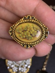 Vintage Costume Jewelry Lot 6 Pc Signed Camco And Portrait Brooch Mod Necklaces