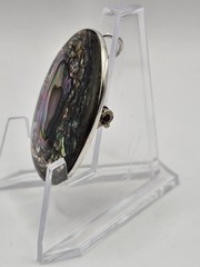STERLING SILVER MEXICO ABALONE BROOCH/PENDANT